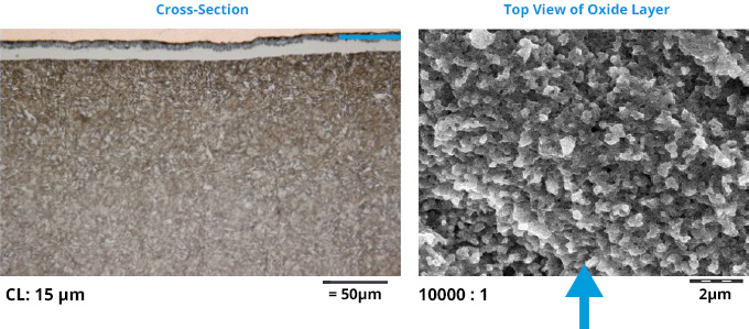 Oxidized Sub-Micron Porosity